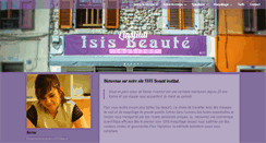 Desktop Screenshot of isis-beaute.fr